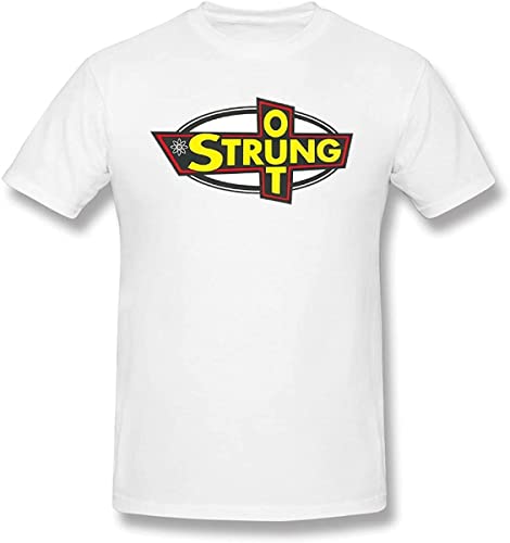 Mens Strung Out Logo Graphic Blouse Short Sleeve Casual T Shirt T-Shirts & Hemden(XX-Large) von LIROHUIH