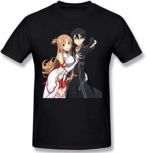 Swo-Rd AR-T Onl-Ine Men's Round Neck T-Shirt Short Sleeve Top Pure Cotton T-Shirt Pullover T-Shirts & Hemden(X-Large) von LIROHUIH