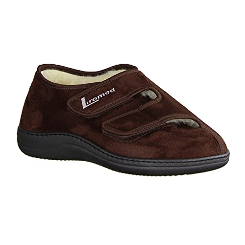 LIROMED 476-3014 Mocca (braun) - Herrenschuhe Prophylaxe Diabetiker, Braun, Gr. 39 EU von LIROMED