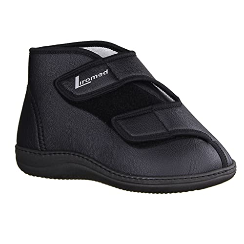 LIROMED 477-2003 Schwarz - Herrenschuhe Prophylaxe Diabetiker, Schwarz, Synthetik (Kunstleder), Gr. 39 EU von LIROMED