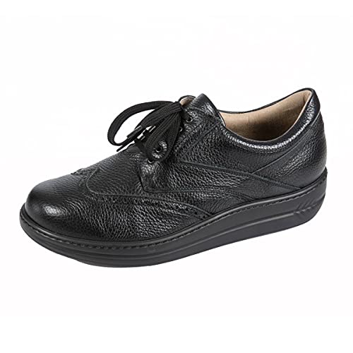 LIROMED 615 Schwarz - Bequemschuh - Herrenschuhe Prophylaxe Diabetiker, Schwarz, Leder, Gr. 46 EU von LIROMED