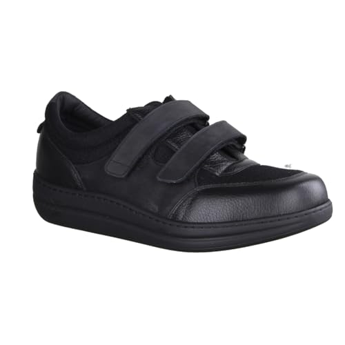LIROMED 620 Schwarz - Herrenschuhe Prophylaxe Diabetiker, Schwarz, Leder/Textil, Gr. 44 EU von LIROMED