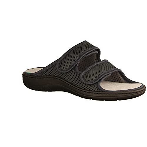 LIROMED 805 Grau - Haus - hüttenschuhe Damen Hausschuhe, Mehrfarbig, Gr. 44 EU von LIROMED