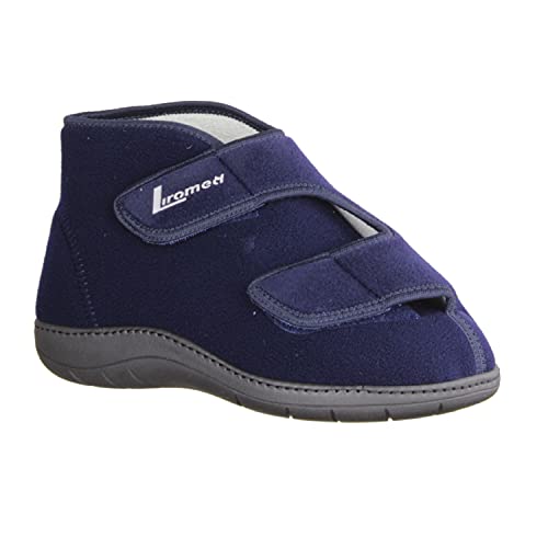 LIROMED Herren Hausschuhe 477-20Z2 Marine (blau) - VERBANDSCHUHE, Blau blau 226666 von LIROMED
