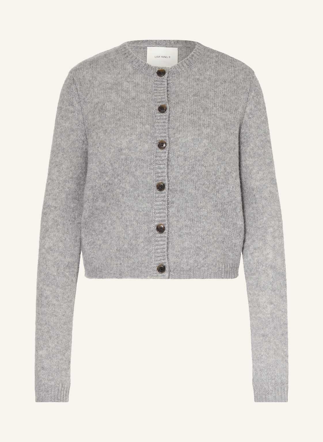 Lisa Yang Strickjacke Felicia Mit Cashmere grau von LISA YANG