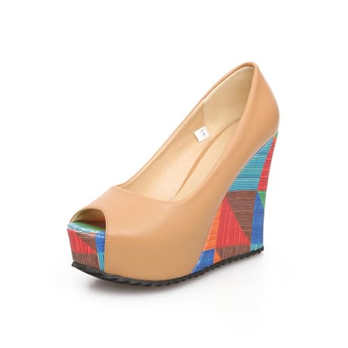 LISYIIZ Damen SS935 Pumps mit Keilabsatz Niedrig Vergleich Und Verbindung Komfort Synthetik Aprikosen Farbe - 33.5 EU LISYIIZ Damen SS935 Pumps mit Keilabsatz Niedrig Vergleich Und Verbindung Komfort Synthetik Aprikosen Farbe - 33.5 EU von LISYIIZ