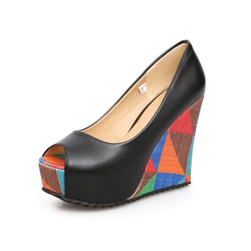 LISYIIZ Damen SS935 Pumps mit Keilabsatz Niedrig Vergleich Und Verbindung Komfort Synthetik Schwarz - 36.5 EU LISYIIZ Damen SS935 Pumps mit Keilabsatz Niedrig Vergleich Und Verbindung Komfort Synthetik Schwarz - 36.5 EU von LISYIIZ