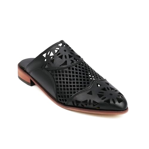 LISYIIZ Damen SS938 Flache Sandale mit Komfort Niedrig Spitze Rutschsicher Schwarz - 38.5 EU LISYIIZ Damen SS938 Flache Sandale mit Komfort Niedrig Spitze Rutschsicher Schwarz - 38.5 EU von LISYIIZ