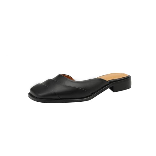 LISYIIZ Damen SS959 Flache Sandale mit Synthetik Rutschsicher Festkörper Schwarz - 36.5 EU LISYIIZ Damen SS959 Flache Sandale mit Synthetik Rutschsicher Festkörper Schwarz - 36.5 EU von LISYIIZ