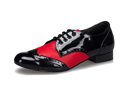 LITNERMIA Herren Schnürschuhe Latin Jazz Modern Rumba Ballsaal Social Tango Tanzschuhe,Asm2302 schwarz Rot 2.5cm Absatz,41.5 EU LITNERMIA Herren Schnürschuhe Latin Jazz Modern Rumba Ballsaal Social Tango Tanzschuhe,Asm2302 schwarz Rot 2.5cm Absatz,41.5 EU von LITNERMIA