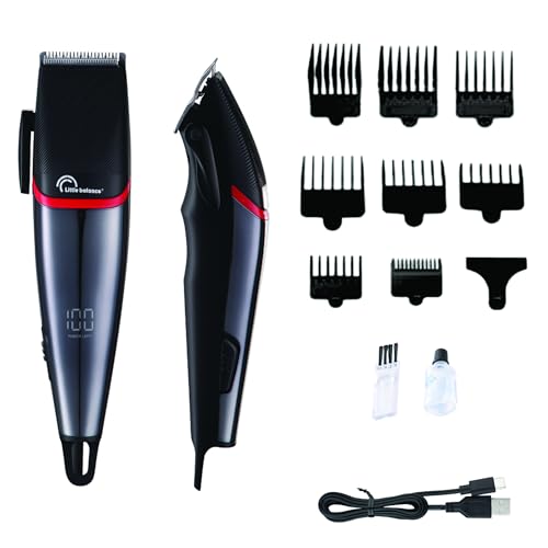 LITTLE BALANCE 8804 Easy Performance, Haarschneider für Herren, Laufzeit 2,5 Stunden, USB-C-Aufladung, LED-Display, 8 Aufsätze, 4 Längeneinstellungen, Schwarz LITTLE BALANCE 8804 Easy Performance, Haarschneider für Herren, Laufzeit 2,5 Stunden, USB-C-Aufladung, LED-Display, 8 Aufsätze, 4 Längeneinstellungen, Schwarz von LITTLE BALANCE