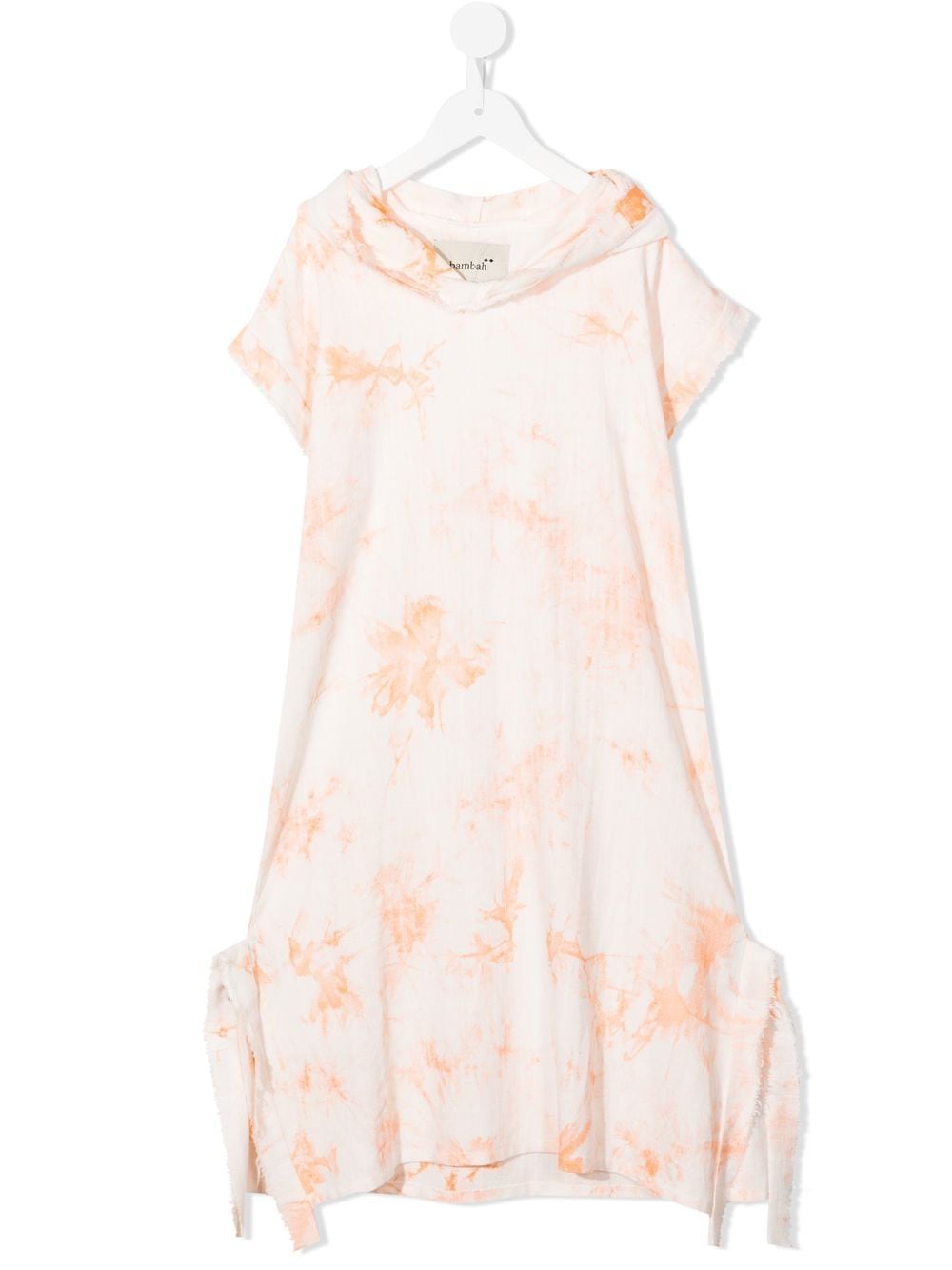 Little Bambah Kapuzenkleid mit Batikmuster - Orange von Little Bambah