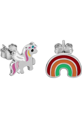 FAVS Little Friends Mädchen-Kinderohrring 925er Silber, Emaille One Size 89147964 von LITTLE FRIENDS