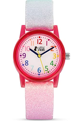 LITTLE FRIENDS FAVS Uhren Analog Quarz One Size, Pink, Weiß 32018077 von LITTLE FRIENDS