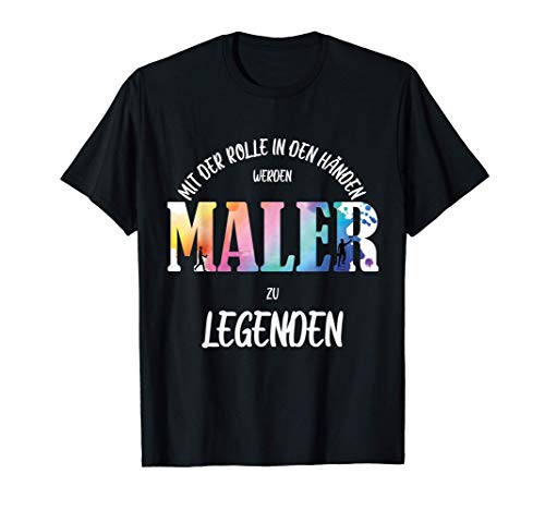 Herren Maler Shirt Geschenk Malermeister und Geselle Fun T-Shirt von LITTLE TREASURES