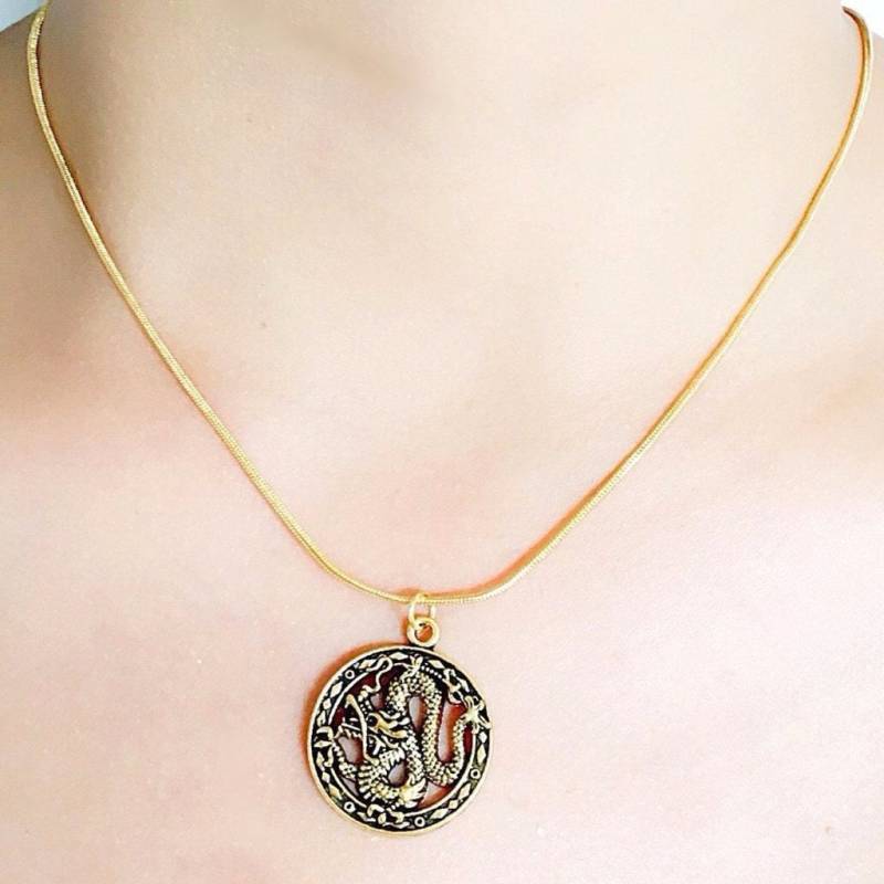 Drachen Anhänger Halskette von LITTLEDREAMERUK