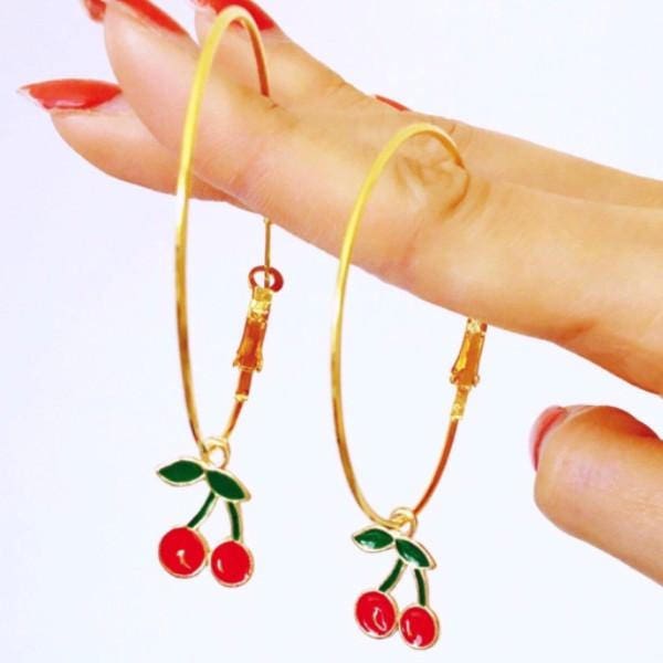 Kirsche Creolen von LITTLEDREAMERUK