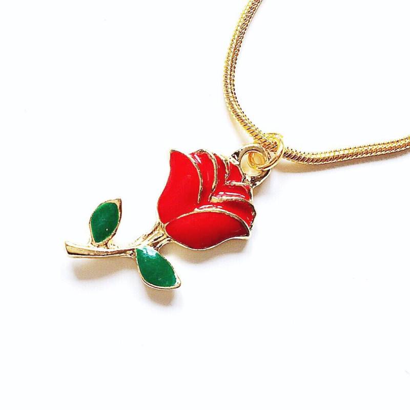 Rosen Anhänger Halskette von LITTLEDREAMERUK