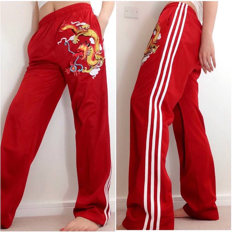 Y2K 90Er Drei Streifen Männer Damen Sportlich Unisex Dragon Tracksuit von LITTLEDREAMERUK