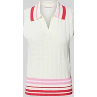 LIU JO SPORT Strickpullunder mit Polokragen in Offwhite, Größe XL LIU JO SPORT Strickpullunder mit Polokragen in Offwhite, Größe XL von LIU JO SPORT