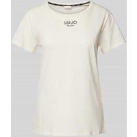 LIU JO SPORT T-Shirt mit Label-Print in Offwhite, Größe XL LIU JO SPORT T-Shirt mit Label-Print in Offwhite, Größe XL von LIU JO SPORT