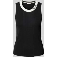 LIU JO SPORT Tanktop mit Strukturmuster in Black, Größe XL von LIU JO SPORT