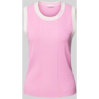 LIU JO SPORT Tanktop mit Strukturmuster in Pink, Größe XL von LIU JO SPORT