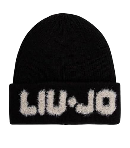 Berretto donna Liu Jo Beanie logo jacquard in lana nero C25LJ47 2F4053 M0300 22222 TAGLIA UNICA von Liu Jo