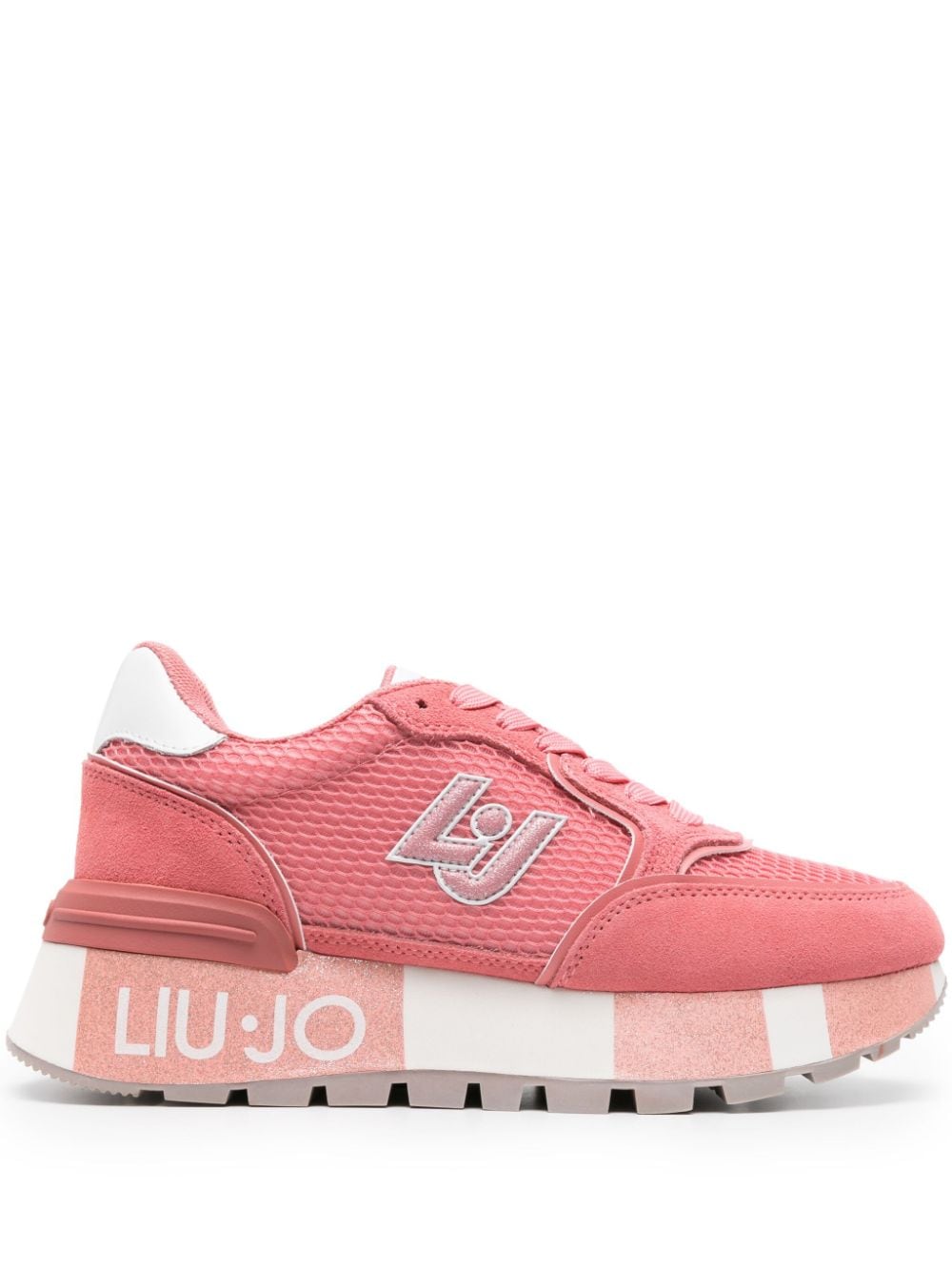 LIU JO Amazing 25 Flatform-Sneakers - Rosa von LIU JO