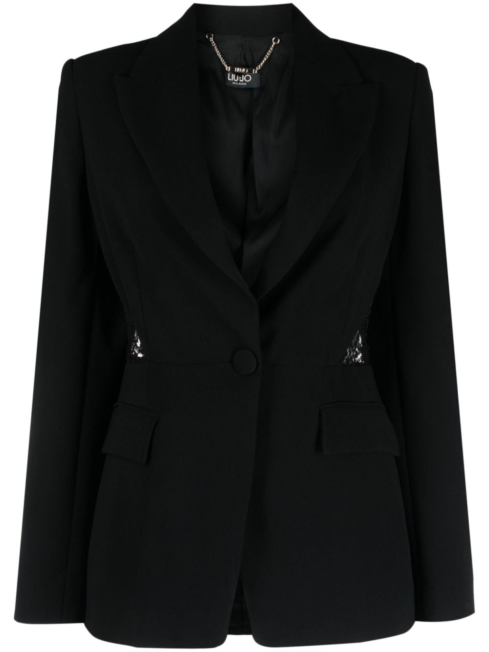 LIU JO Blazer mit Spitzeneinsatz - Schwarz von LIU JO