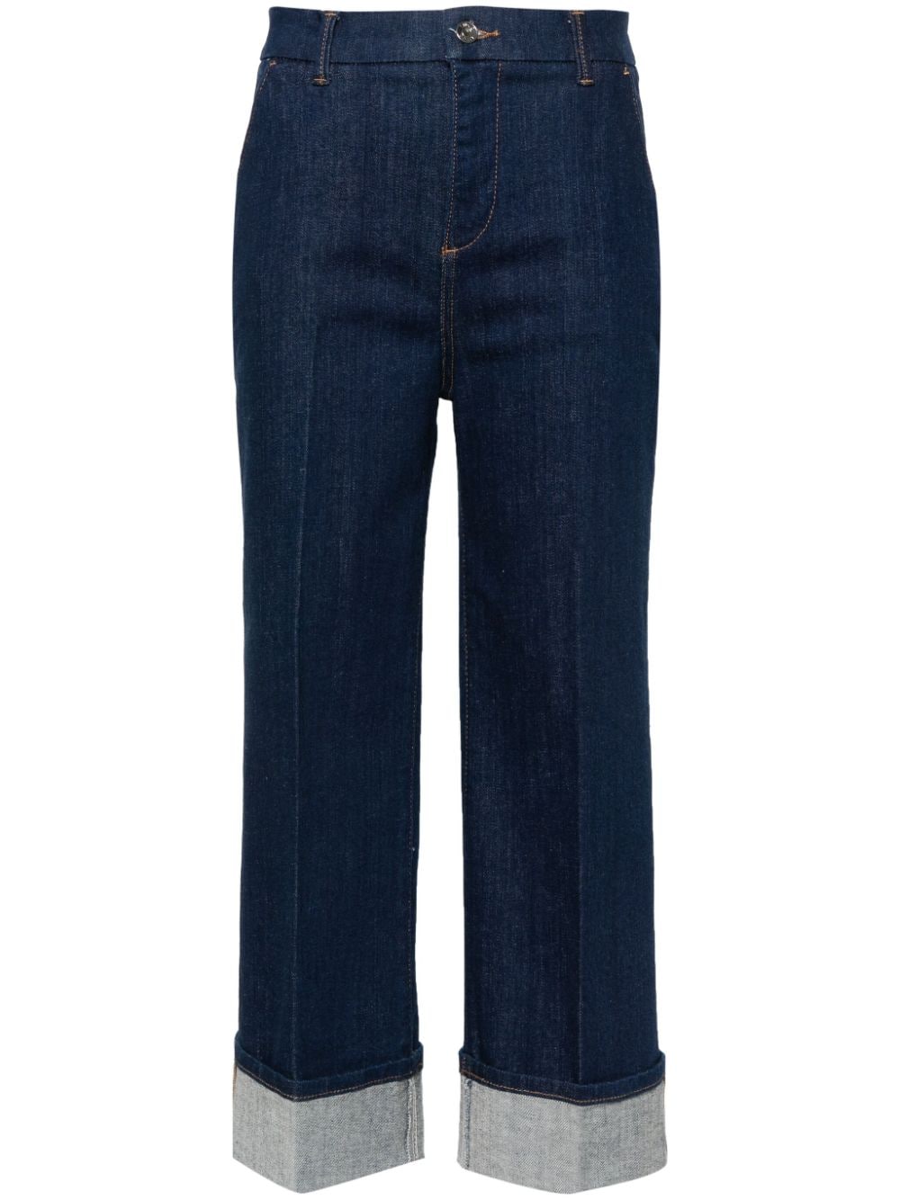 LIU JO Gerade Cropped-Jeans - Blau von LIU JO