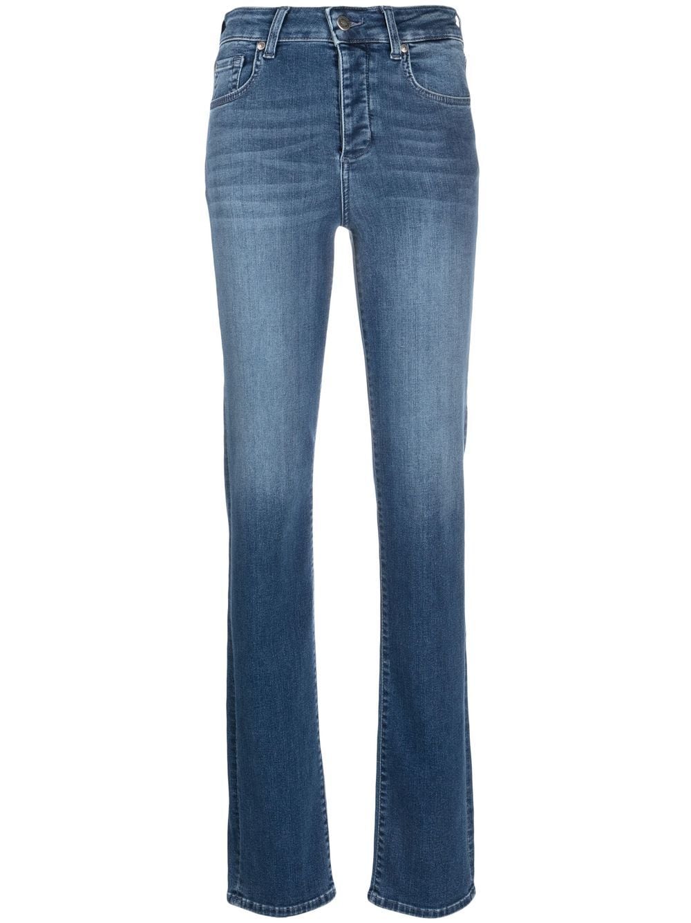 LIU JO Gerade High-Waist-Jeans - Blau von LIU JO