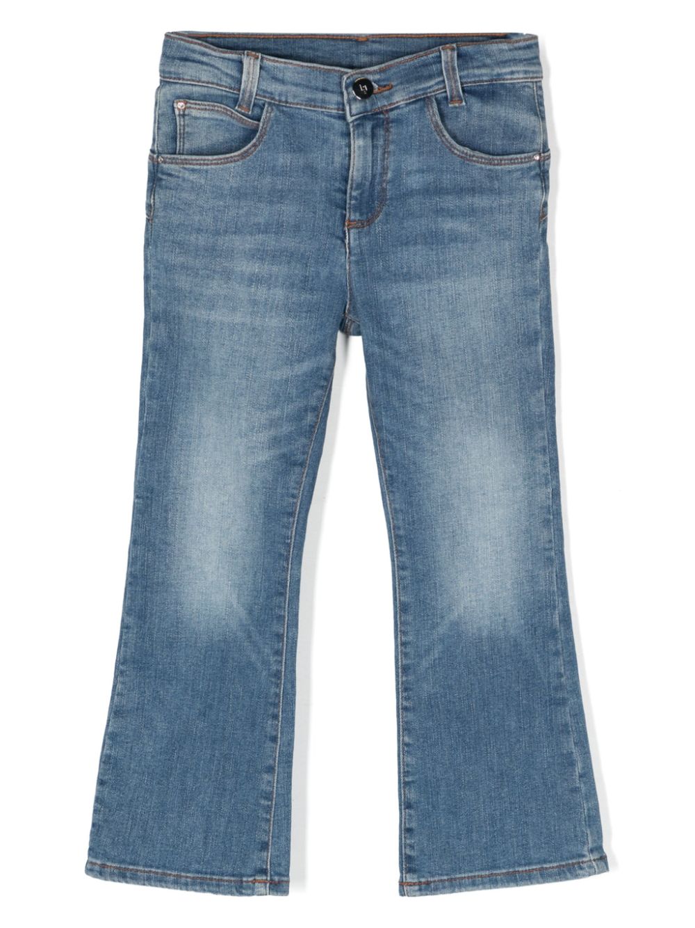 Liu Jo Kids Halbhohe Bootcut-Jeans - Blau von Liu Jo Kids