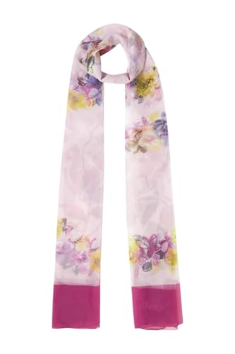 LIU JO Halstuch Blumendruck 180x90 cm, Pink Berry, Einheitsgröße von Liu Jo Jeans