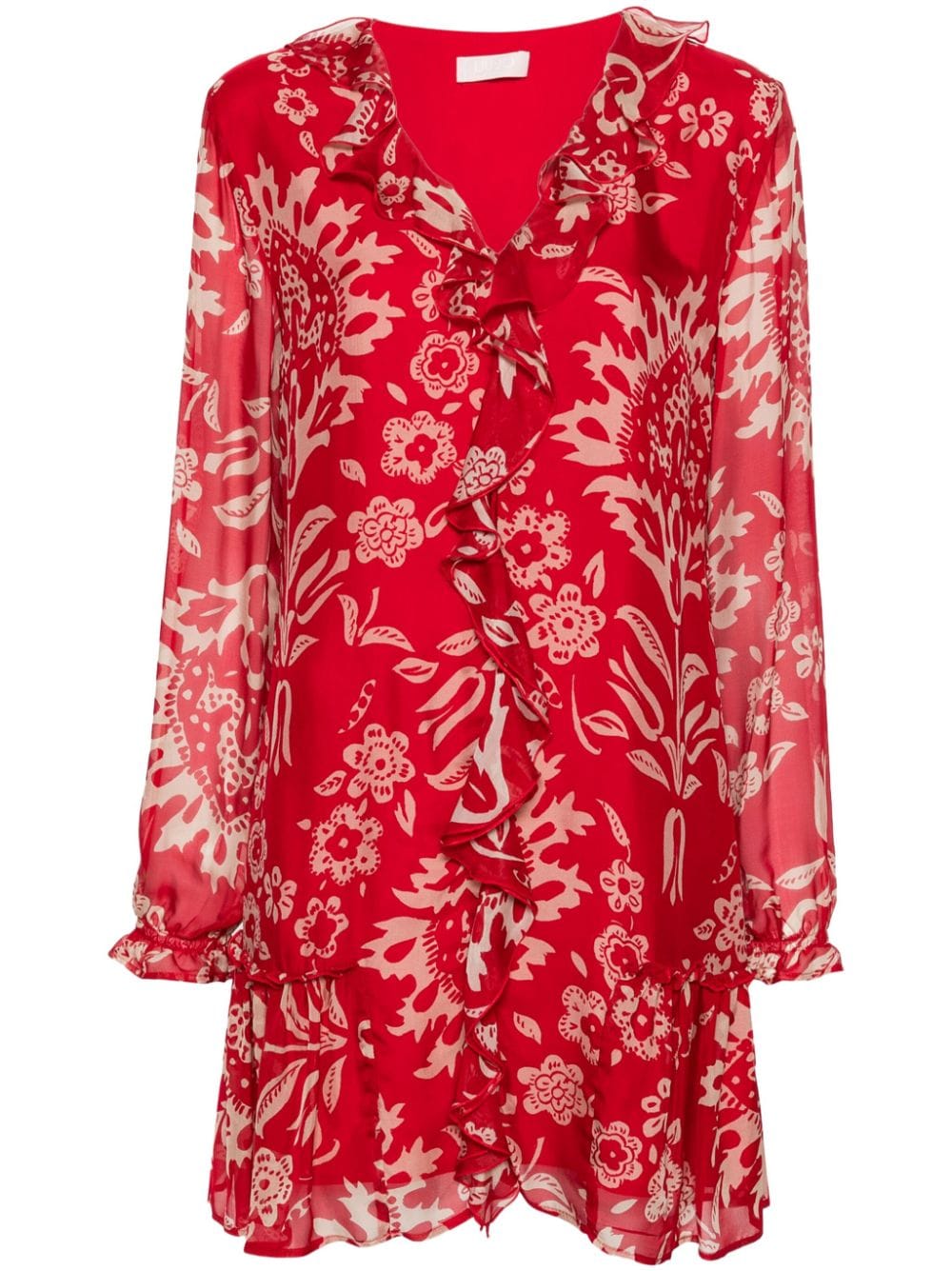 LIU JO Minikleid mit Blumen-Print - Rot von LIU JO