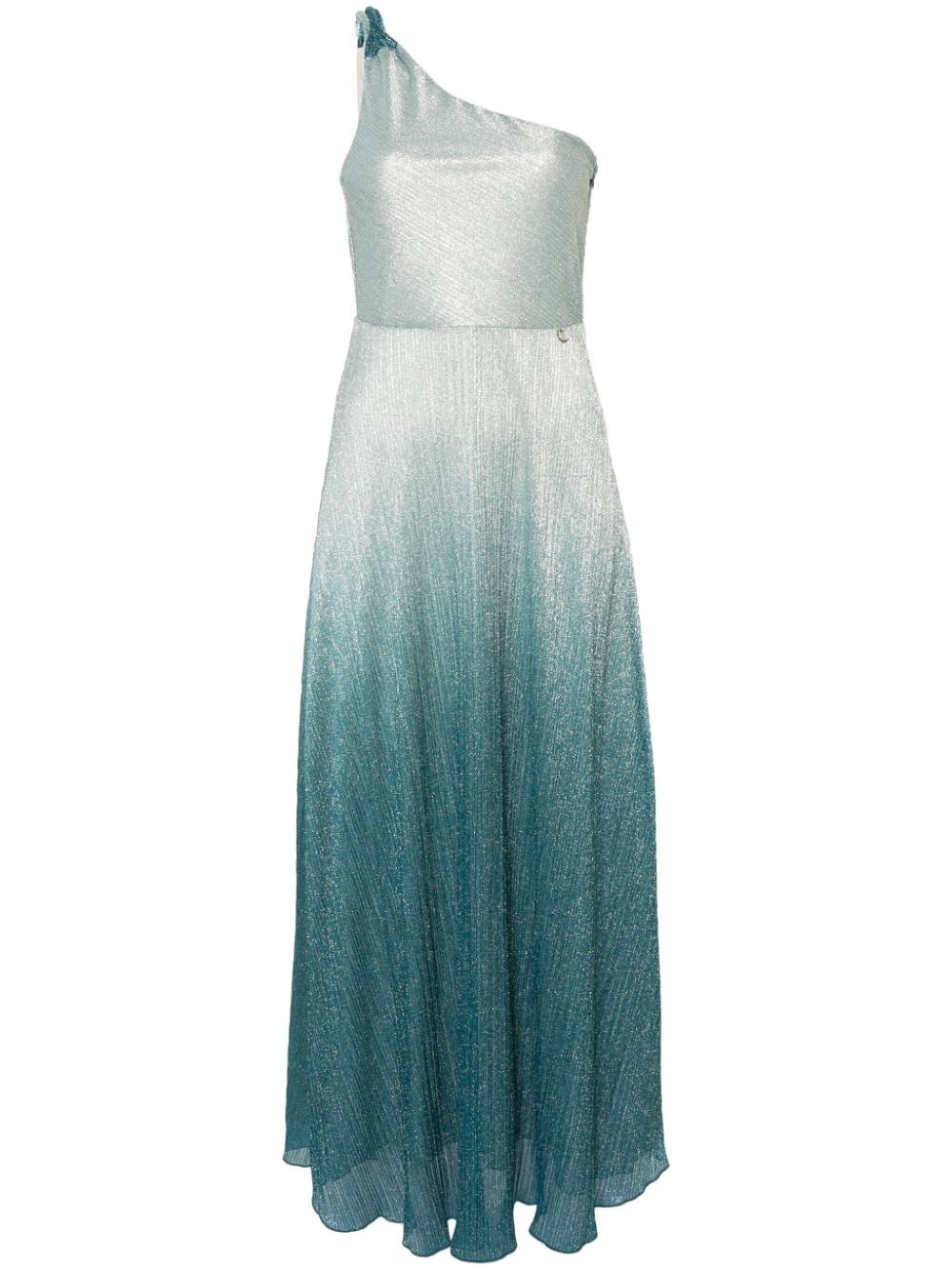 LIU JO One-Shoulder-Abendkleid aus Lurex - Blau von LIU JO