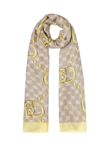 LIU JO Stola mit Logo 90 x 180 cm, 10618 Pale Yellow, STOLA von Liu Jo