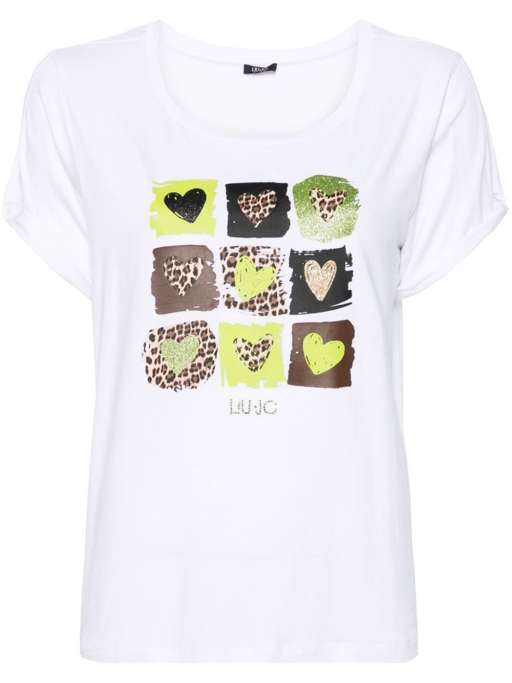LIU JO T-Shirt mit Herz-Print - Weiß von LIU JO