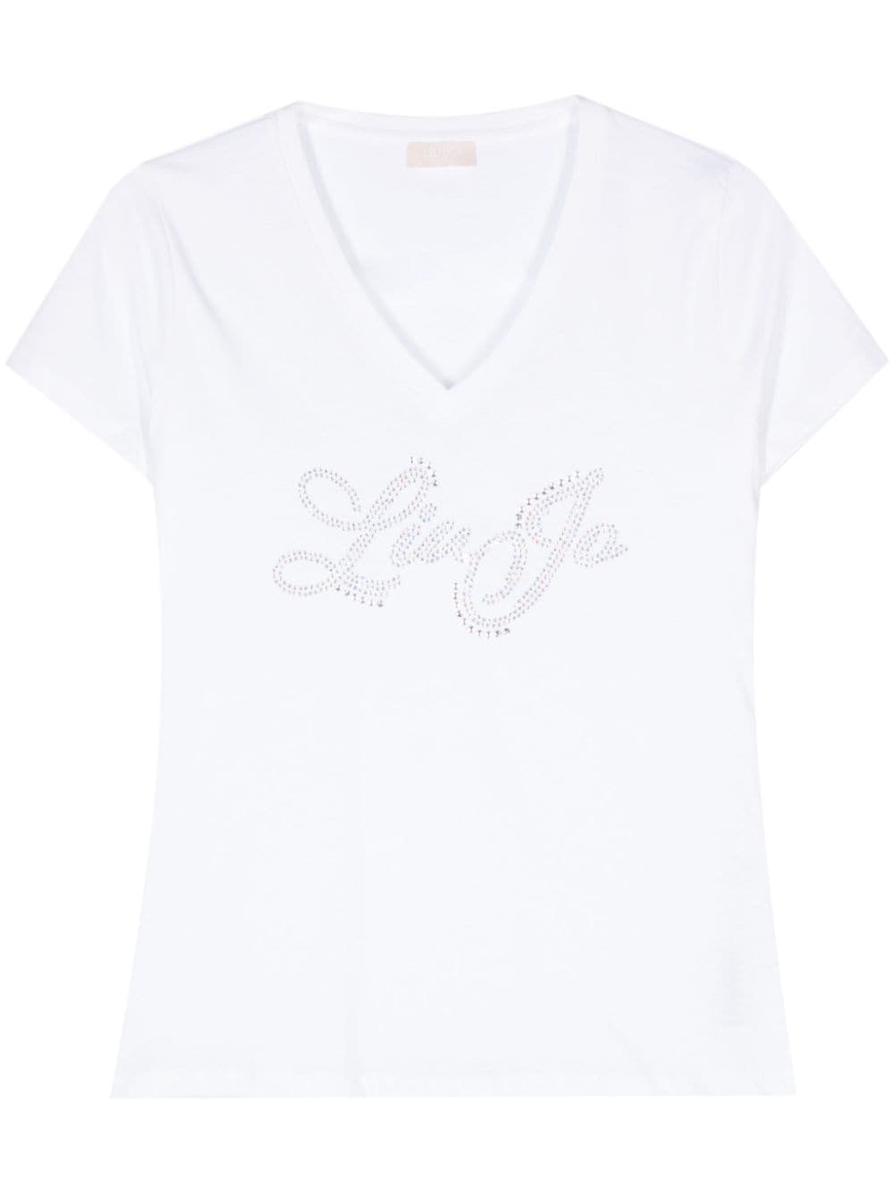 LIU JO T-Shirt mit Strassverzierung - Nude von LIU JO