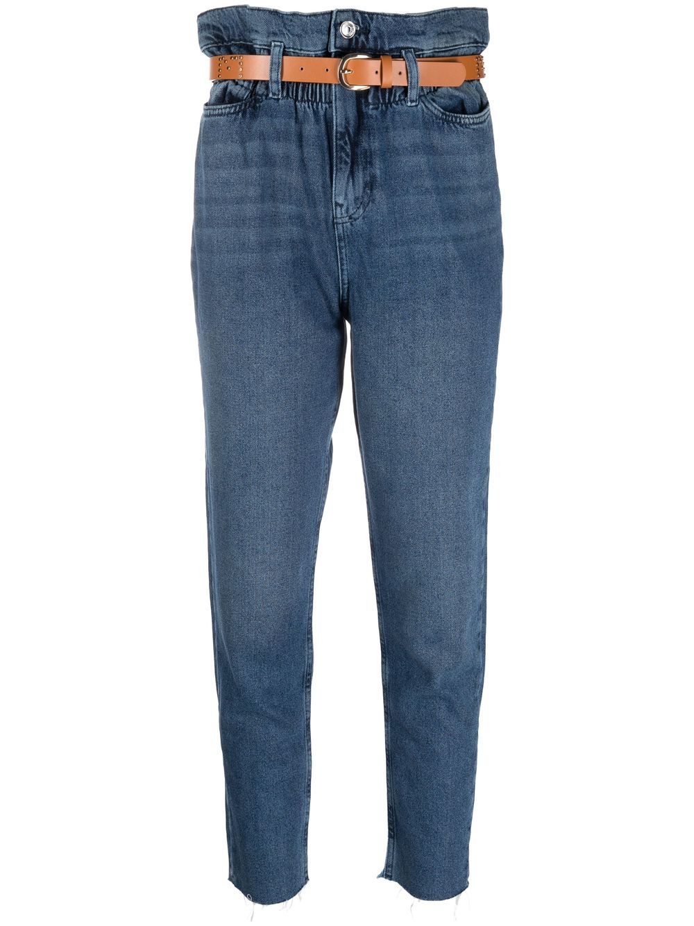 LIU JO Tapered-Jeans mit Gürtel - Blau von LIU JO