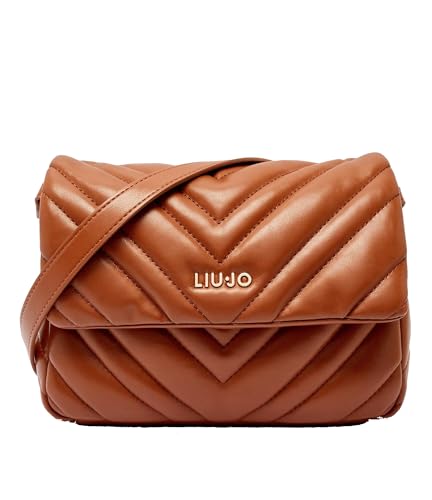 LIU JO Umhängetasche aus Kunstleder mit gepolstertem Design, Braun von LIU JO