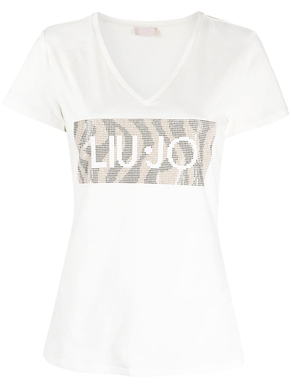 LIU JO T-Shirt mit Strass - Weiß von LIU JO