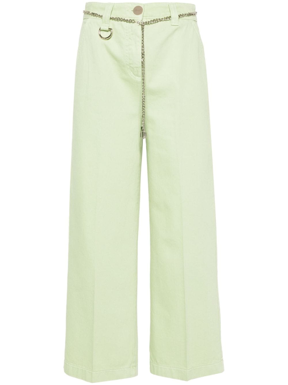 LIU JO Weite Jeans mit Bügelfalten - Grün von LIU JO