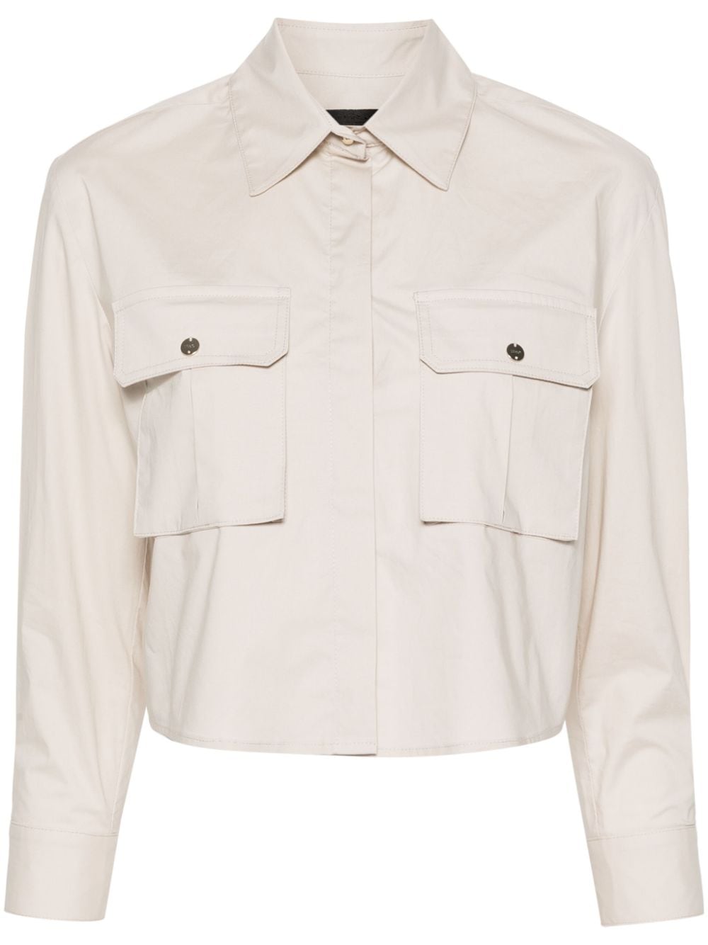 LIU JO cropped poplin shirt - Nude von LIU JO