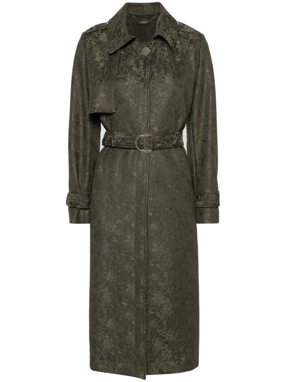 LIU JO Trenchcoat mit Blumenspitze - Grün von LIU JO