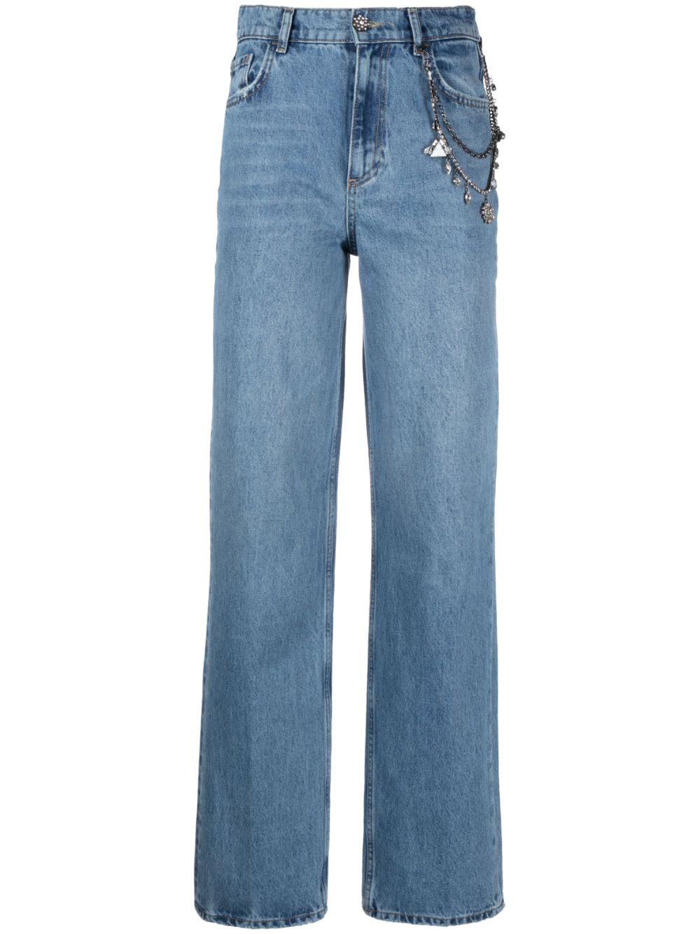 LIU JO Gerade High-Waist-Jeans - Blau von LIU JO