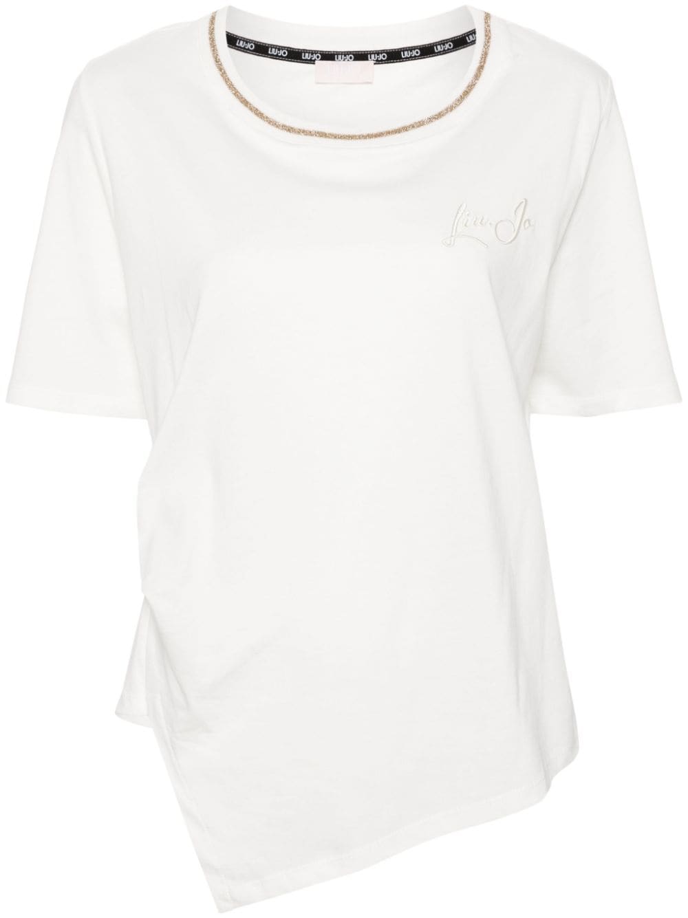 LIU JO T-Shirt mit Logo-Stickerei - Nude von LIU JO