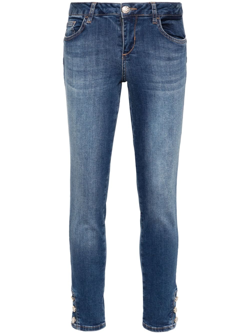 LIU JO Halbhohe Skinny-Jeans - Blau von LIU JO