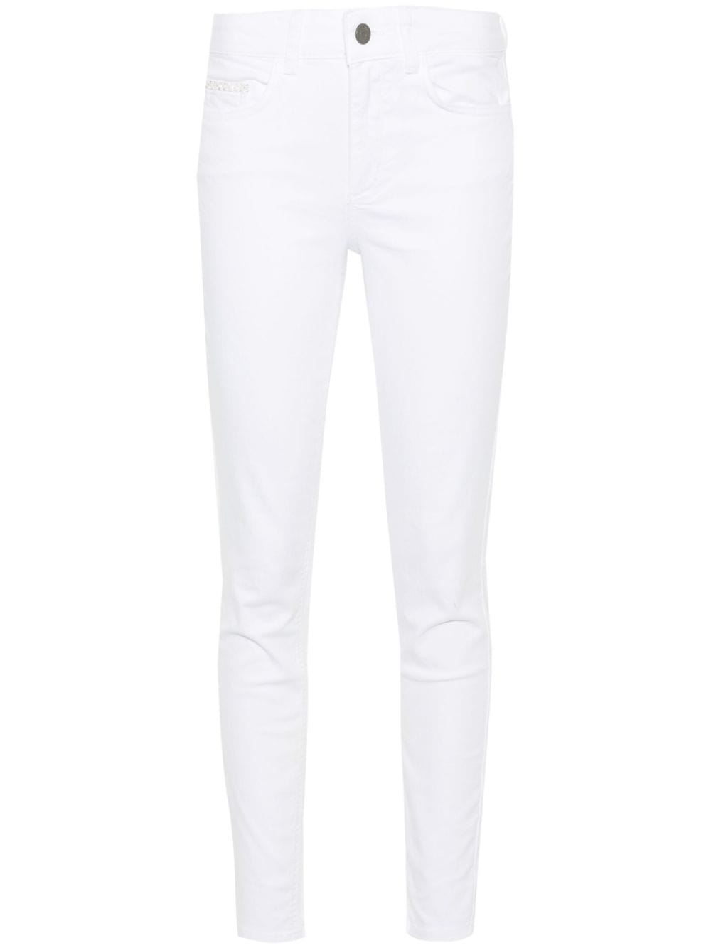 LIU JO Halbhohe Straight-Leg-Jeans - Weiß von LIU JO