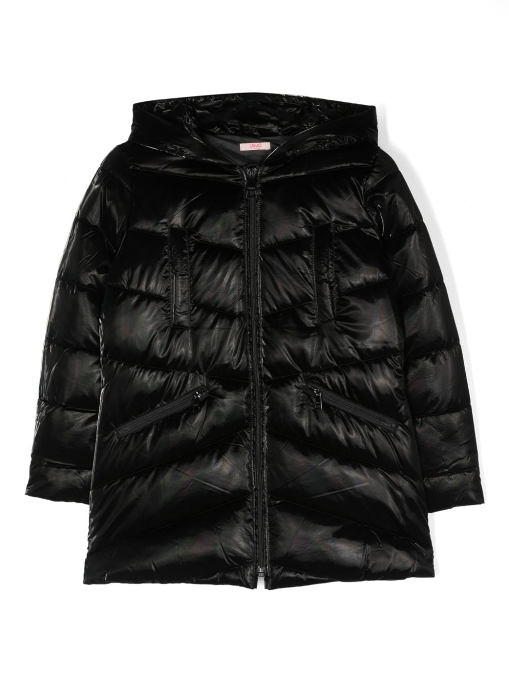 Liu Jo Kids Gesteppte Kapuzenjacke - Schwarz von Liu Jo Kids